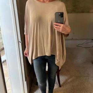 Malene Birger tan drape top